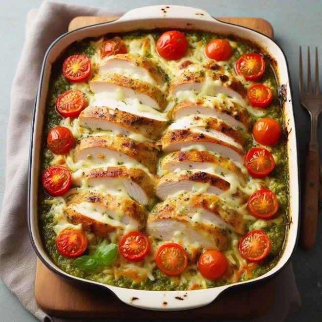 1. Pesto Chicken Bake