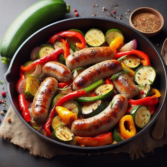6. One Pan Sausage and Vegetables